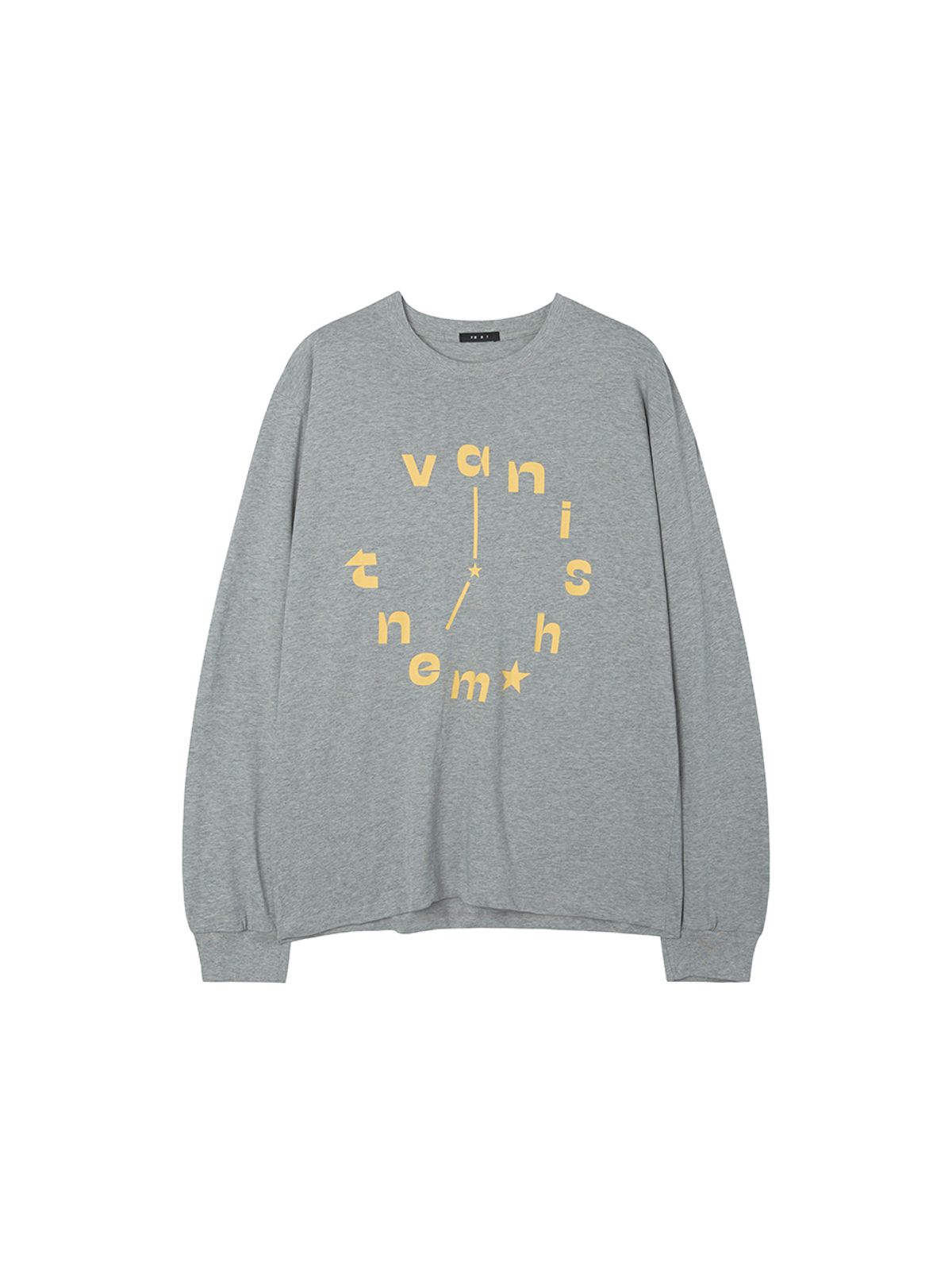 바니쉬먼트(VANISHMENT) Watch long sleeve tee_melange gray