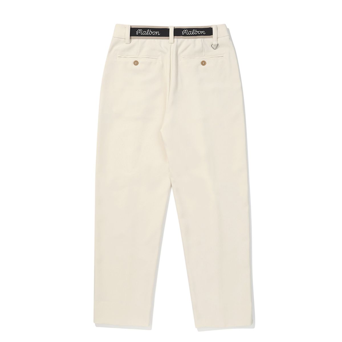 말본 골프(MALBON GOLF) 허리 밴딩 테이퍼드 핏 팬츠 CREAM (WOMAN)