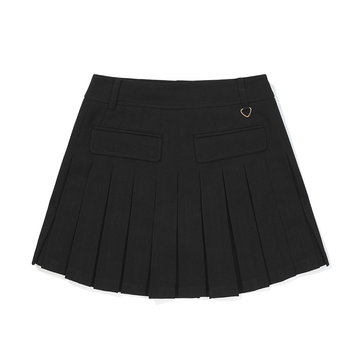 말본 골프(MALBON GOLF) 여성 변형 플리츠 아웃포켓 스커트 BLACK (WOMAN)