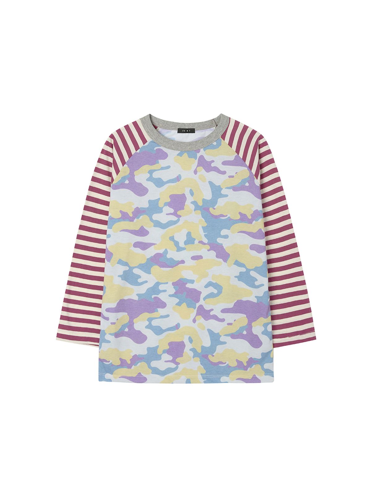 바니쉬먼트(VANISHMENT) Military candy pop tee_burgundy
