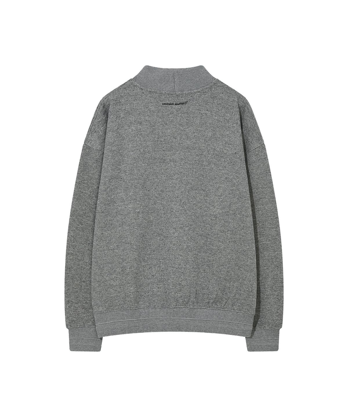 록히드마틴(LOCKHEED MARTIN) LM SMALL LOGO HALF-NECK KNITTED TS (GREY)