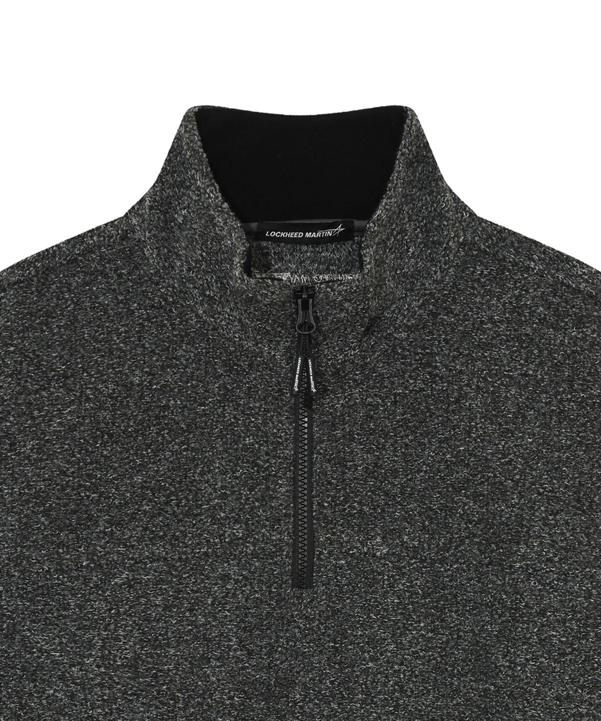록히드마틴(LOCKHEED MARTIN) KNITTED HALF ZIP-UP TS (GREY)