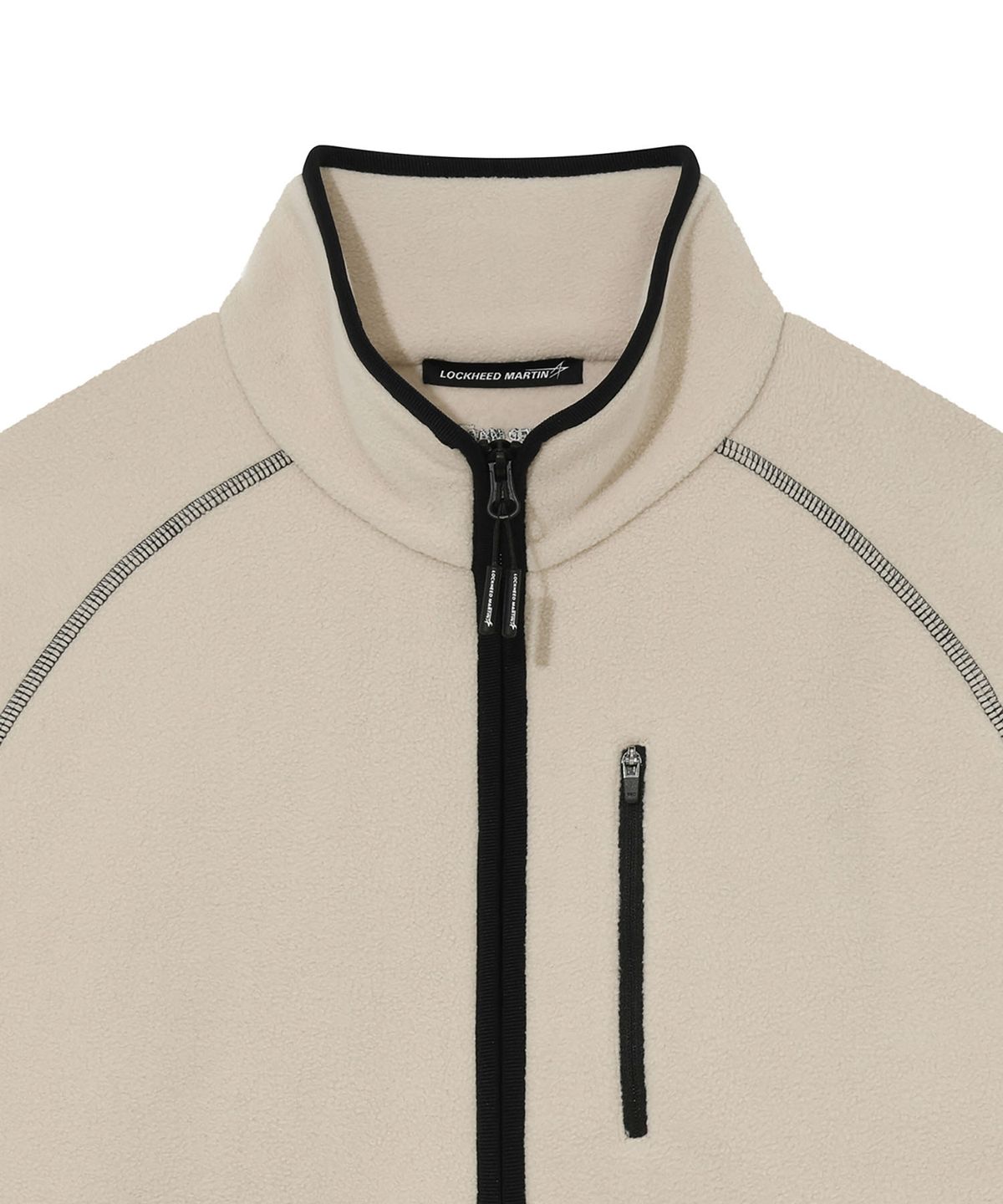 록히드마틴(LOCKHEED MARTIN) STITCH POINT FLEECE HALF ZIP-UP TS (IVORY)