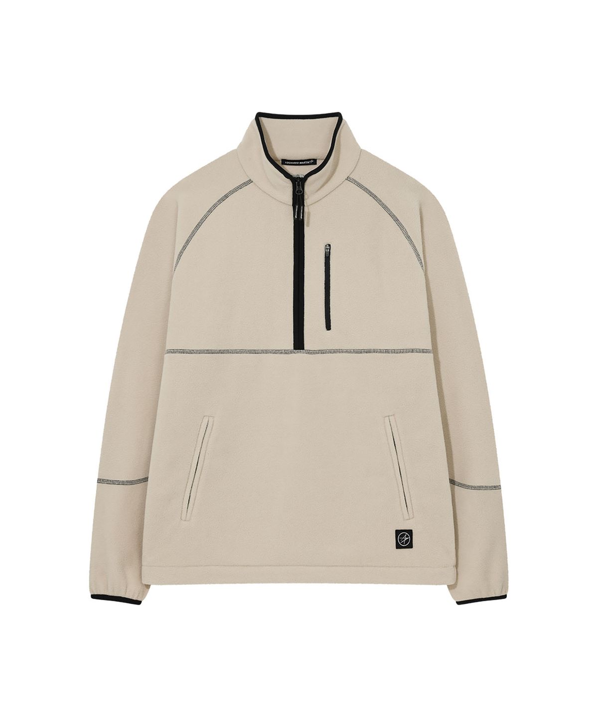 록히드마틴(LOCKHEED MARTIN) STITCH POINT FLEECE HALF ZIP-UP TS (IVORY)