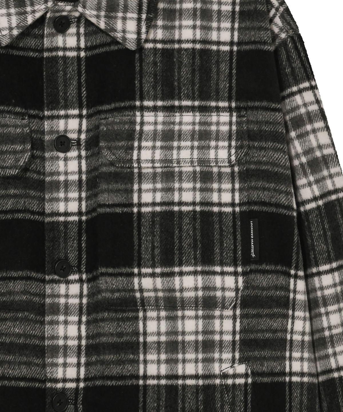 록히드마틴(LOCKHEED MARTIN) BRUSHED CHECK PATTERN SHIRTS (GREY)