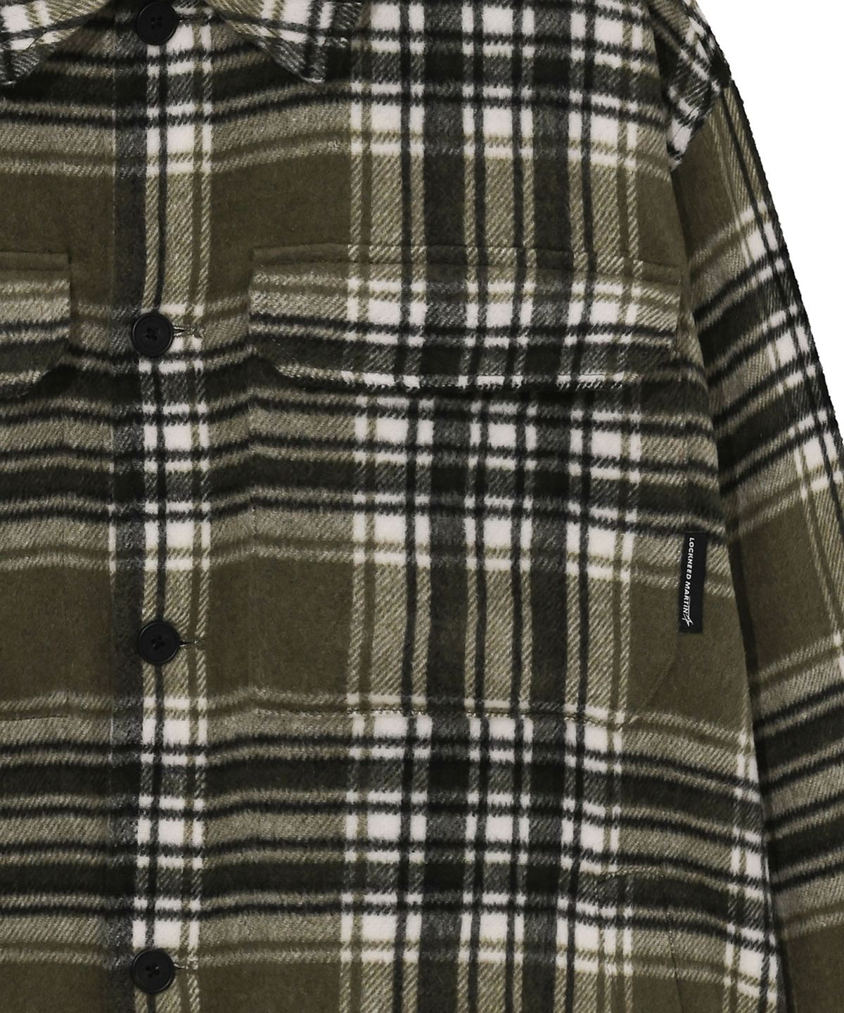 록히드마틴(LOCKHEED MARTIN) BRUSHED CHECK PATTERN SHIRTS (KHAKI)