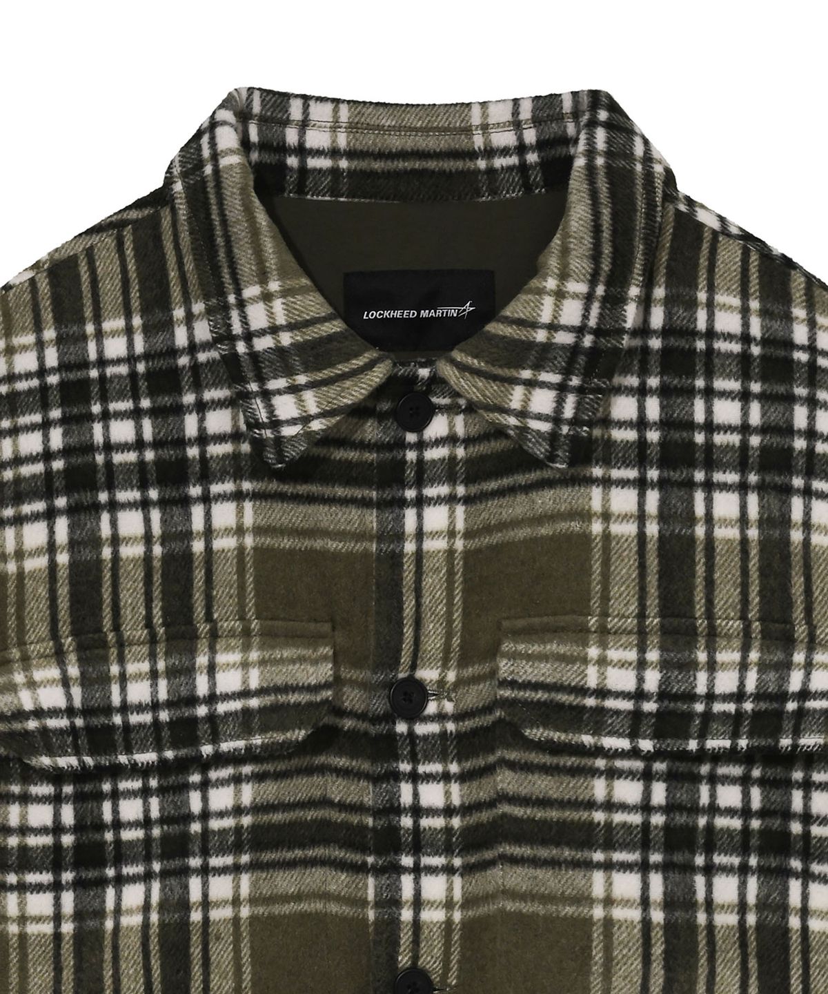 록히드마틴(LOCKHEED MARTIN) BRUSHED CHECK PATTERN SHIRTS (KHAKI)