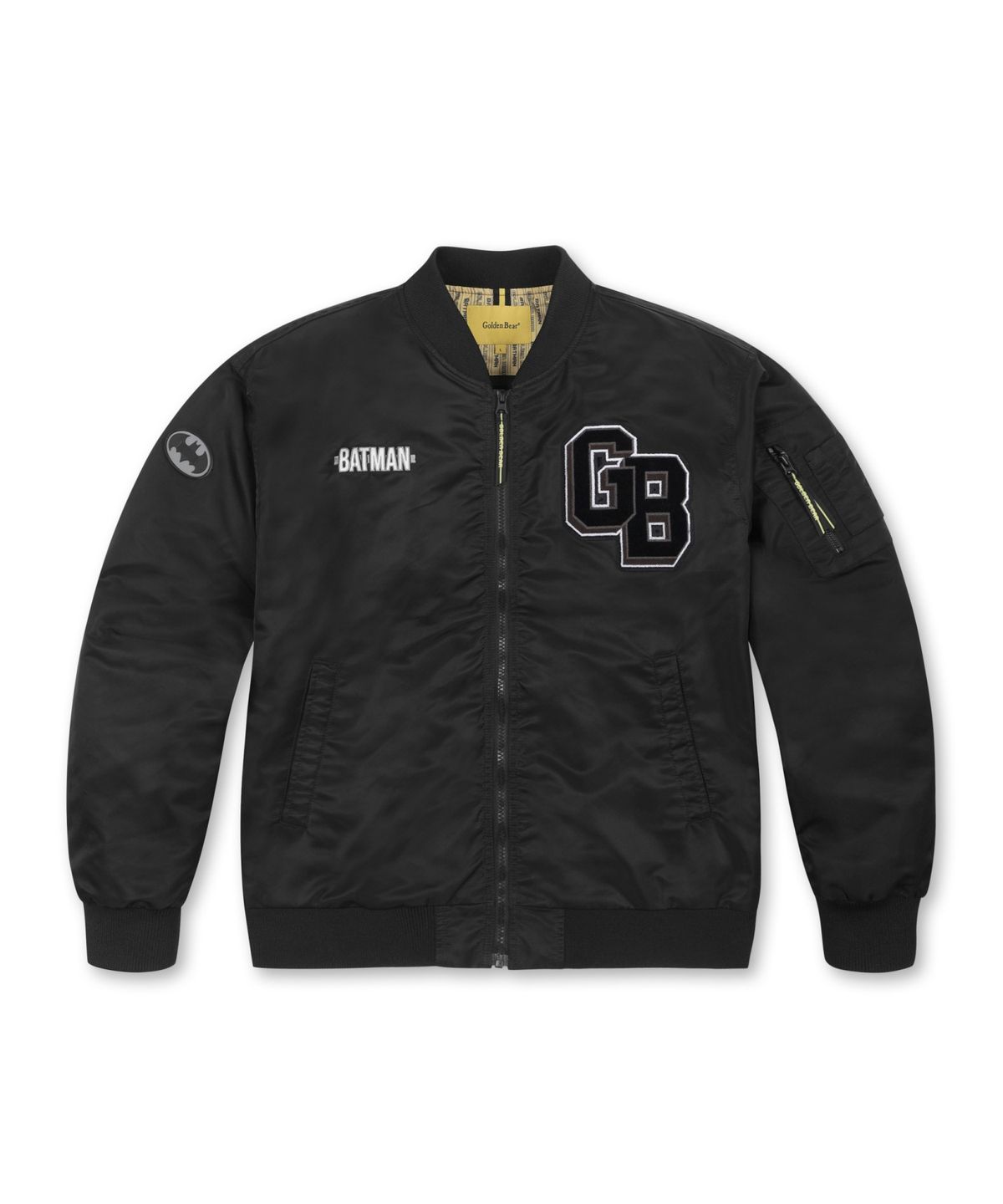 골든베어(GOLDEN BEAR) (U)(GOLDENBEAR X BATMAN) 그래픽 MA-1 자켓 G4UAW25021BKX