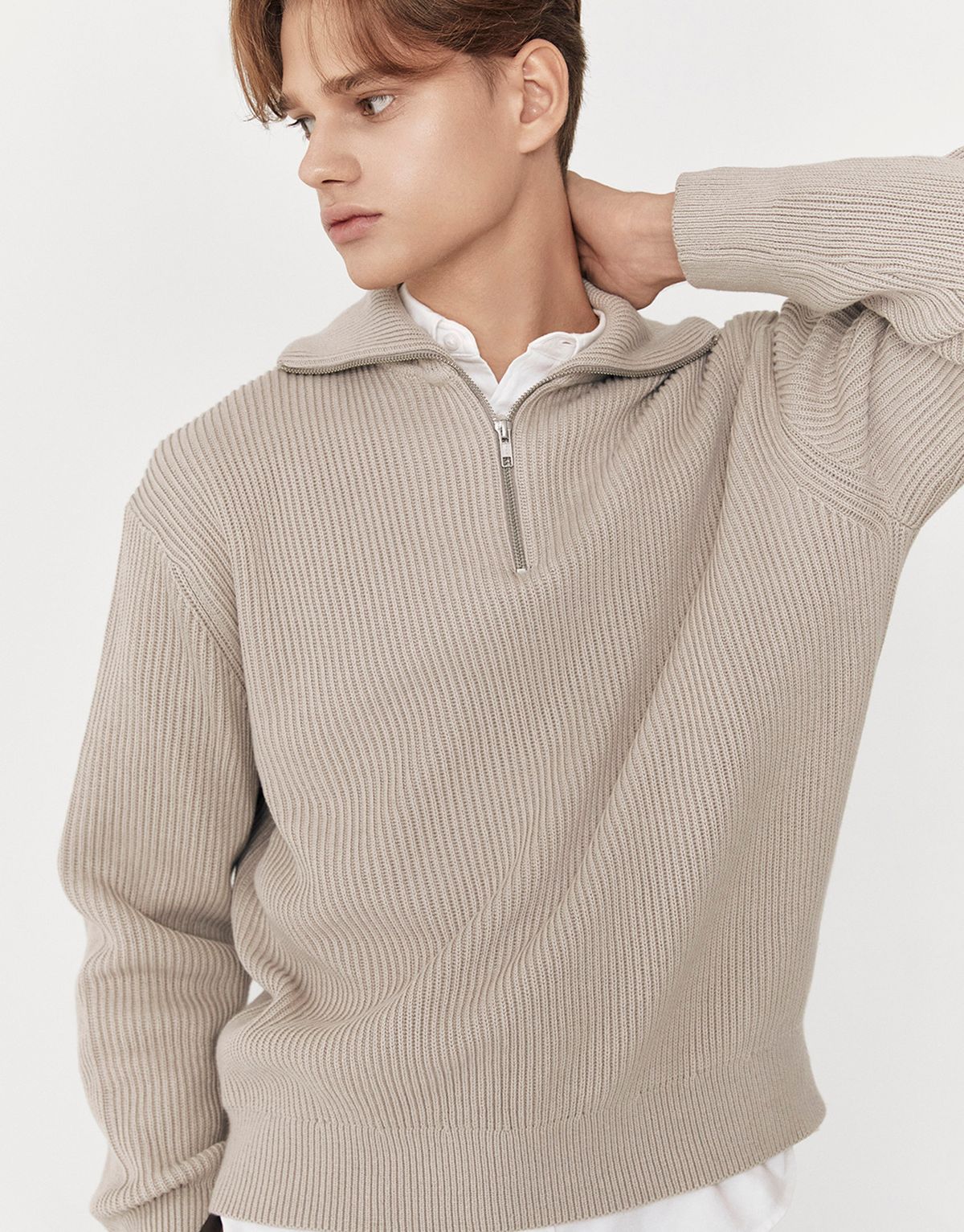 지오다노(GIORDANO) 하프집업 니트 스웨터(7GG) 055913 [3color]