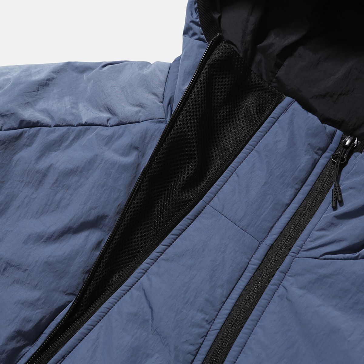 모이프(MOIF) [AW25] DOUBLE-ZIP INSULATED PARKA(Ver.2) / STEEL BLUE
