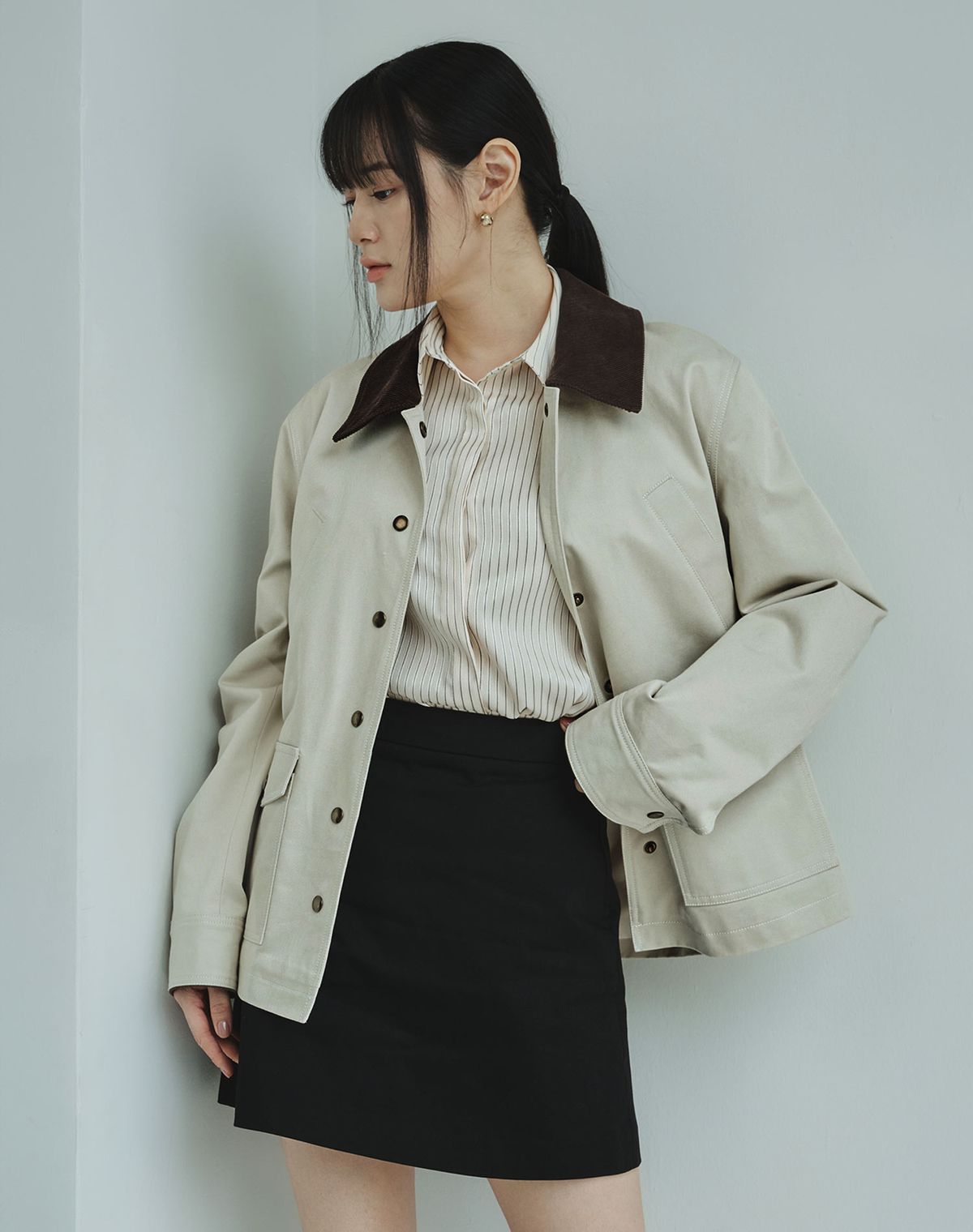 지에마르(GIEMAR) CORDUROY WORK JACKET 코듀로이 워크 자켓