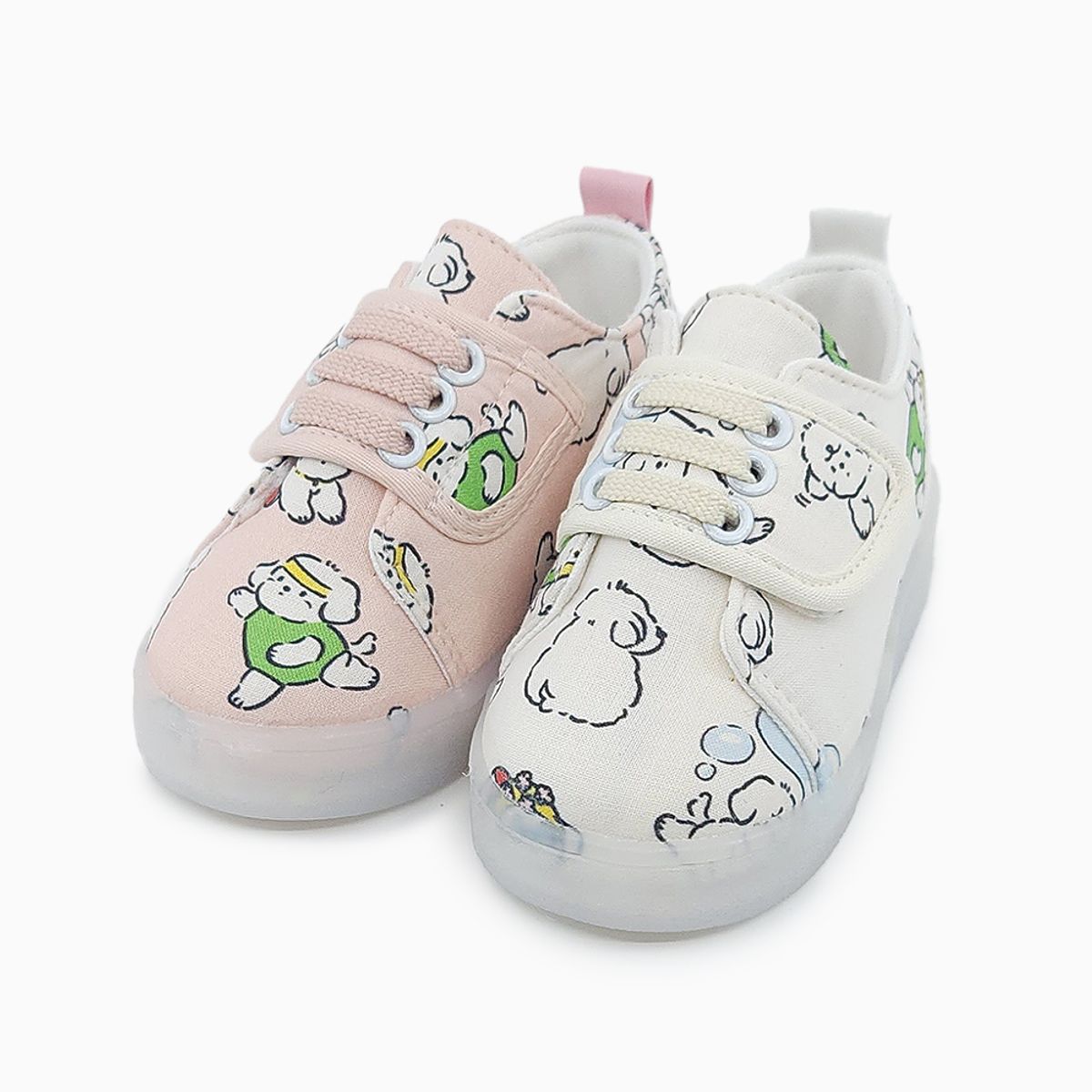 베이비솔(BABYSOLE) 퍼피스텝 LED 운동화