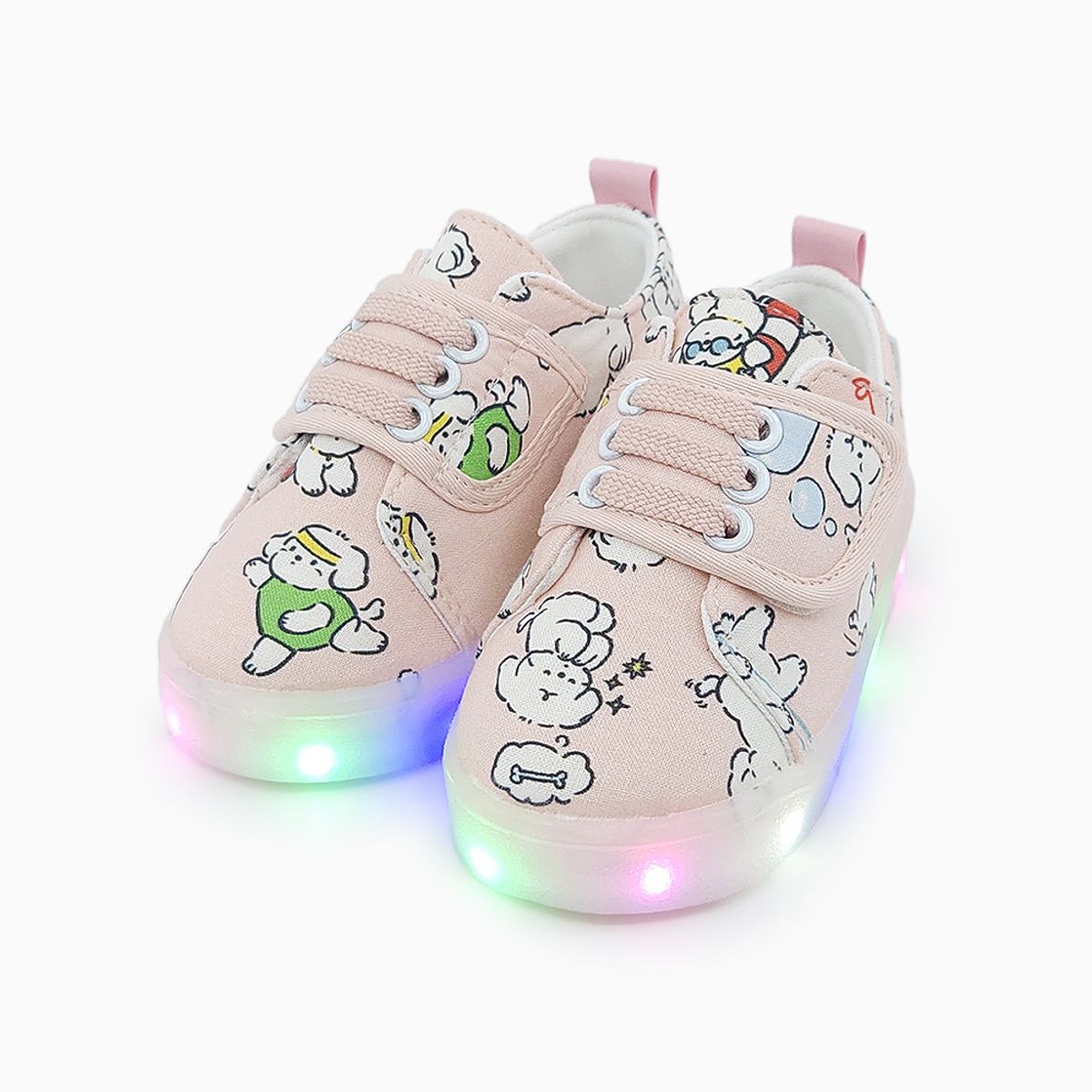 베이비솔(BABYSOLE) 퍼피스텝 LED 운동화
