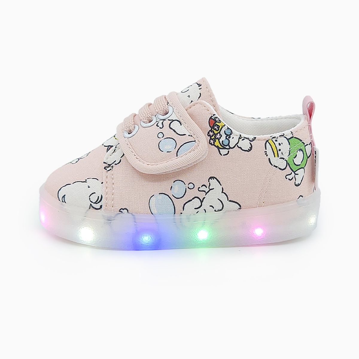 베이비솔(BABYSOLE) 퍼피스텝 LED 운동화
