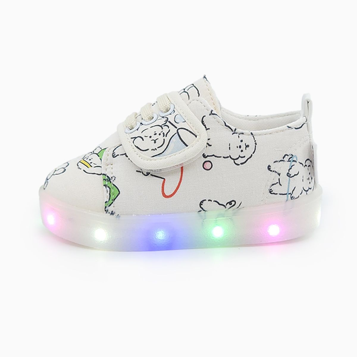 베이비솔(BABYSOLE) 퍼피스텝 LED 운동화