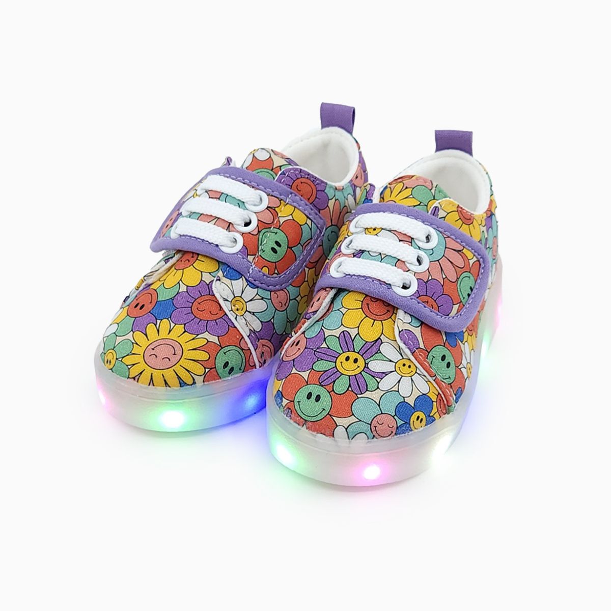 베이비솔(BABYSOLE) 퍼플데이즈 LED 운동화