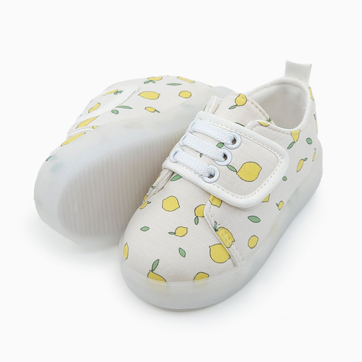 베이비솔(BABYSOLE) 레몬팝 LED 운동화
