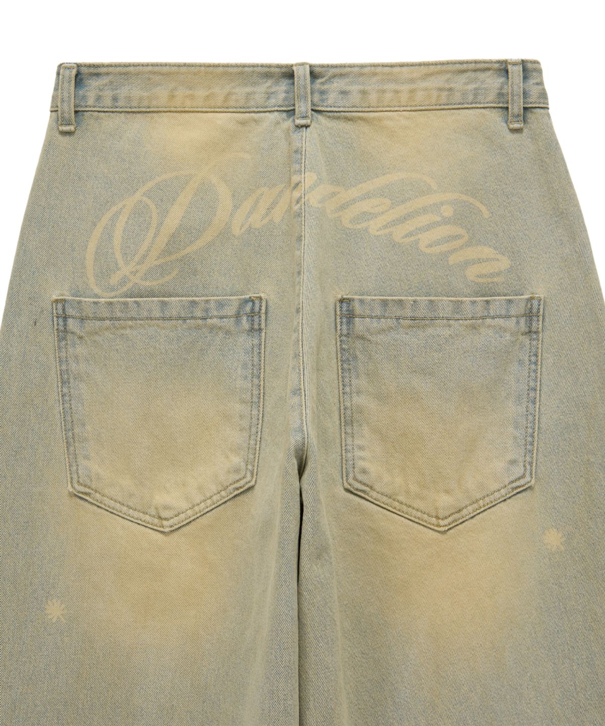 단델(DANDEL) DD dandelion wide denim pants (LIGHT INDIGO)