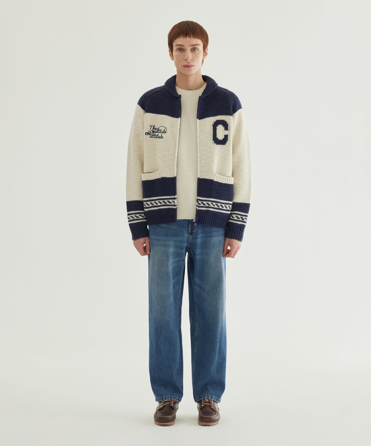 커버낫(COVERNAT) 코위찬 가디건 Navy