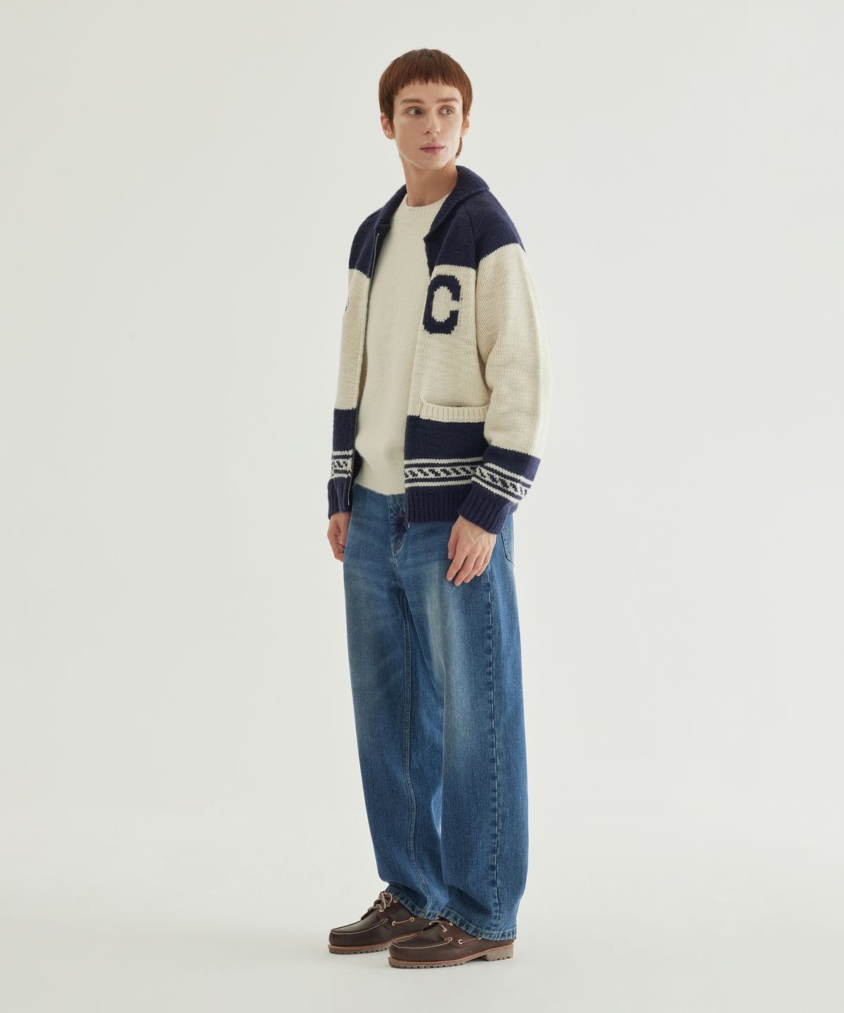 커버낫(COVERNAT) 코위찬 가디건 Navy