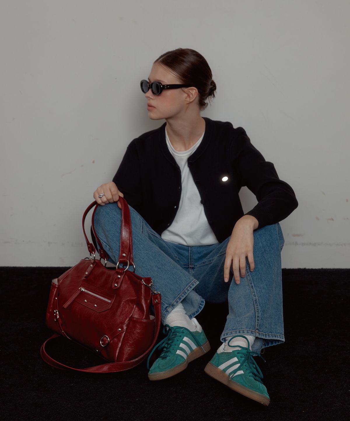 아노에틱(ANOETIC) ANC STUD  RING BAG_RED