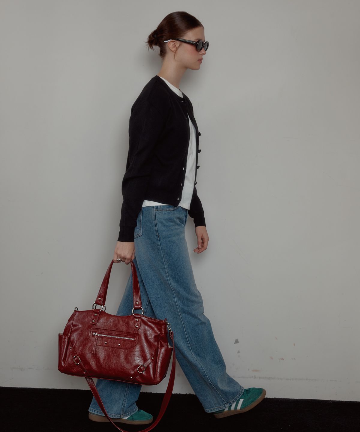 아노에틱(ANOETIC) ANC STUD  RING BAG_RED