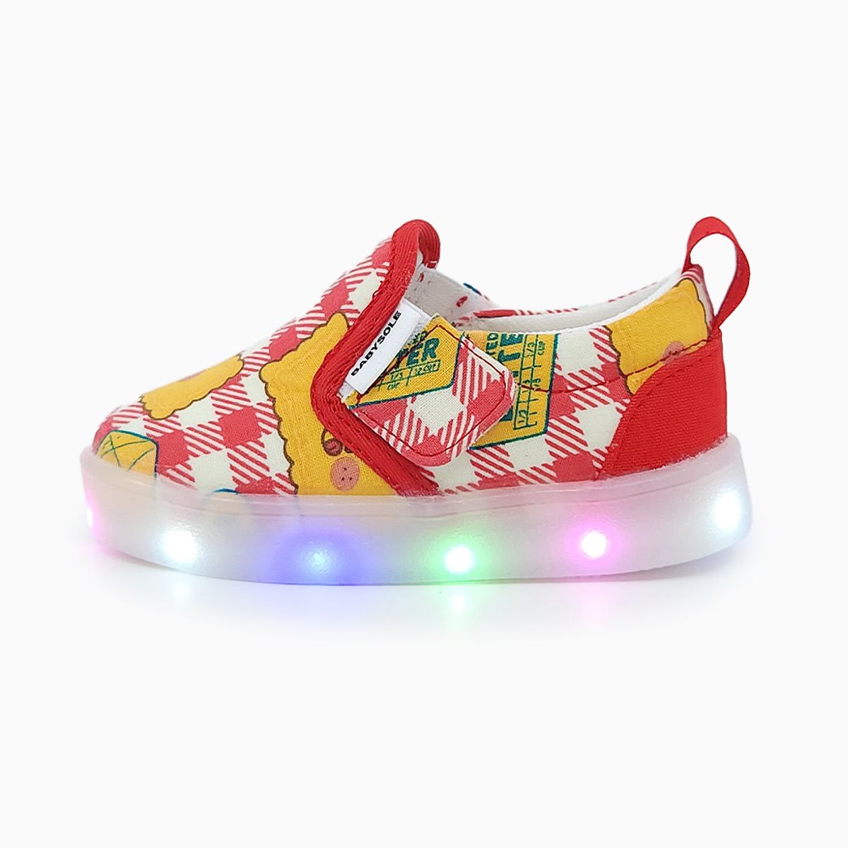 베이비솔(BABYSOLE) 버터체크 LED 슬립온