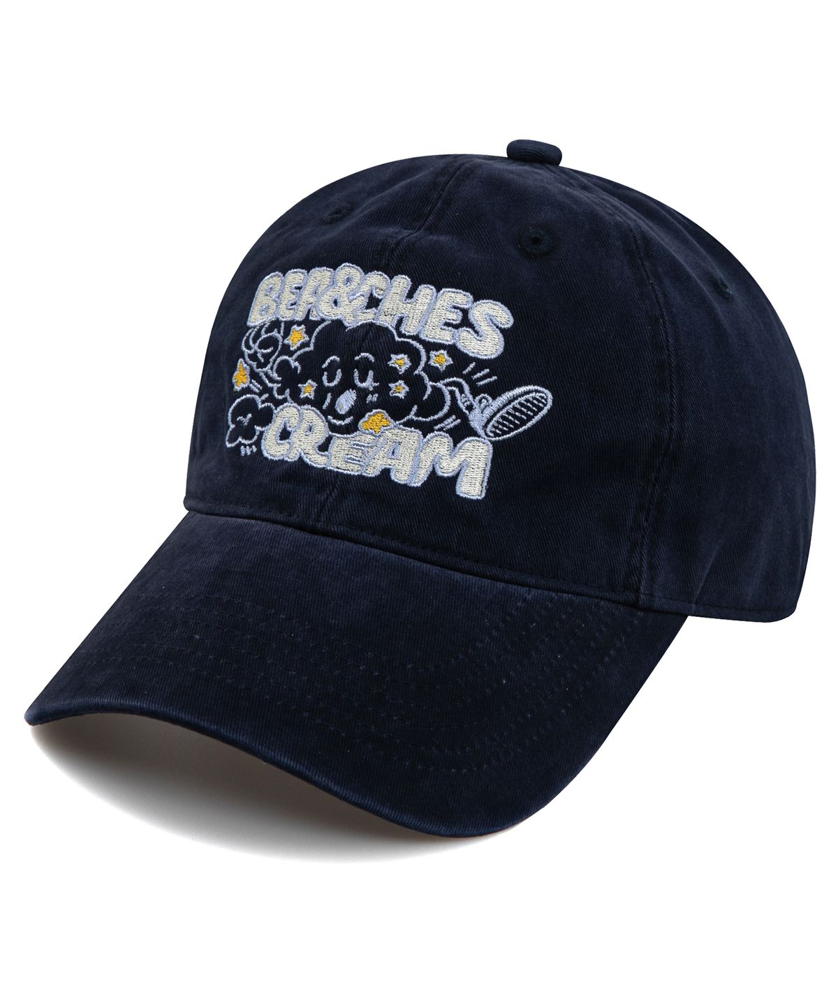 비치스앤크림(BEACHESANDCREAM) Cloud Cation Ball cap-Navy