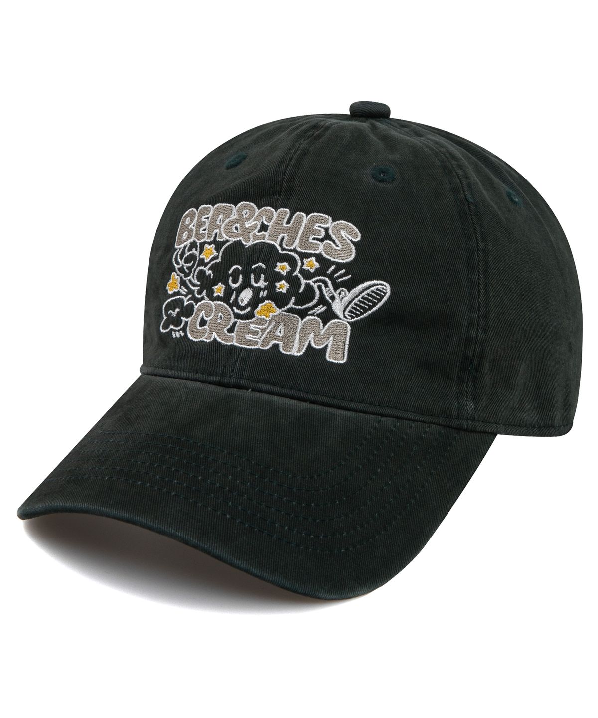 비치스앤크림(BEACHESANDCREAM) Cloud Cation Ball cap-Dark Green