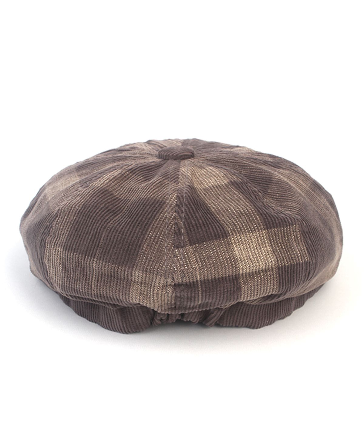 유니버셜 케미스트리(UNIVERSAL CHEMISTRY) Corduroy Tartancheck Gray Banding Huntingcap 헌팅캡
