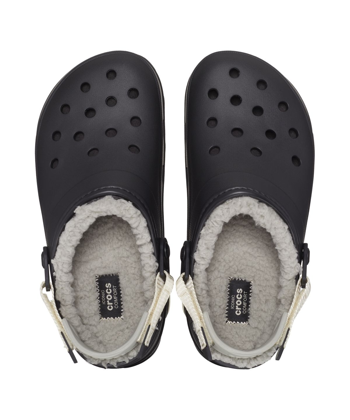 크록스(CROCS) 올터레인 라인드 클로그 - 블랙 / 207936-001