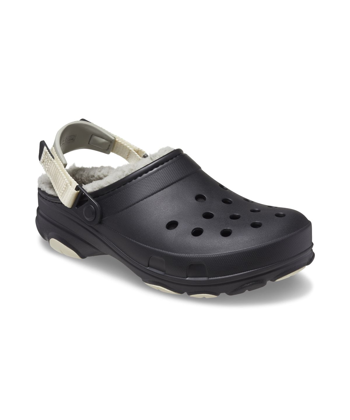 크록스(CROCS) 올터레인 라인드 클로그 - 블랙 / 207936-001