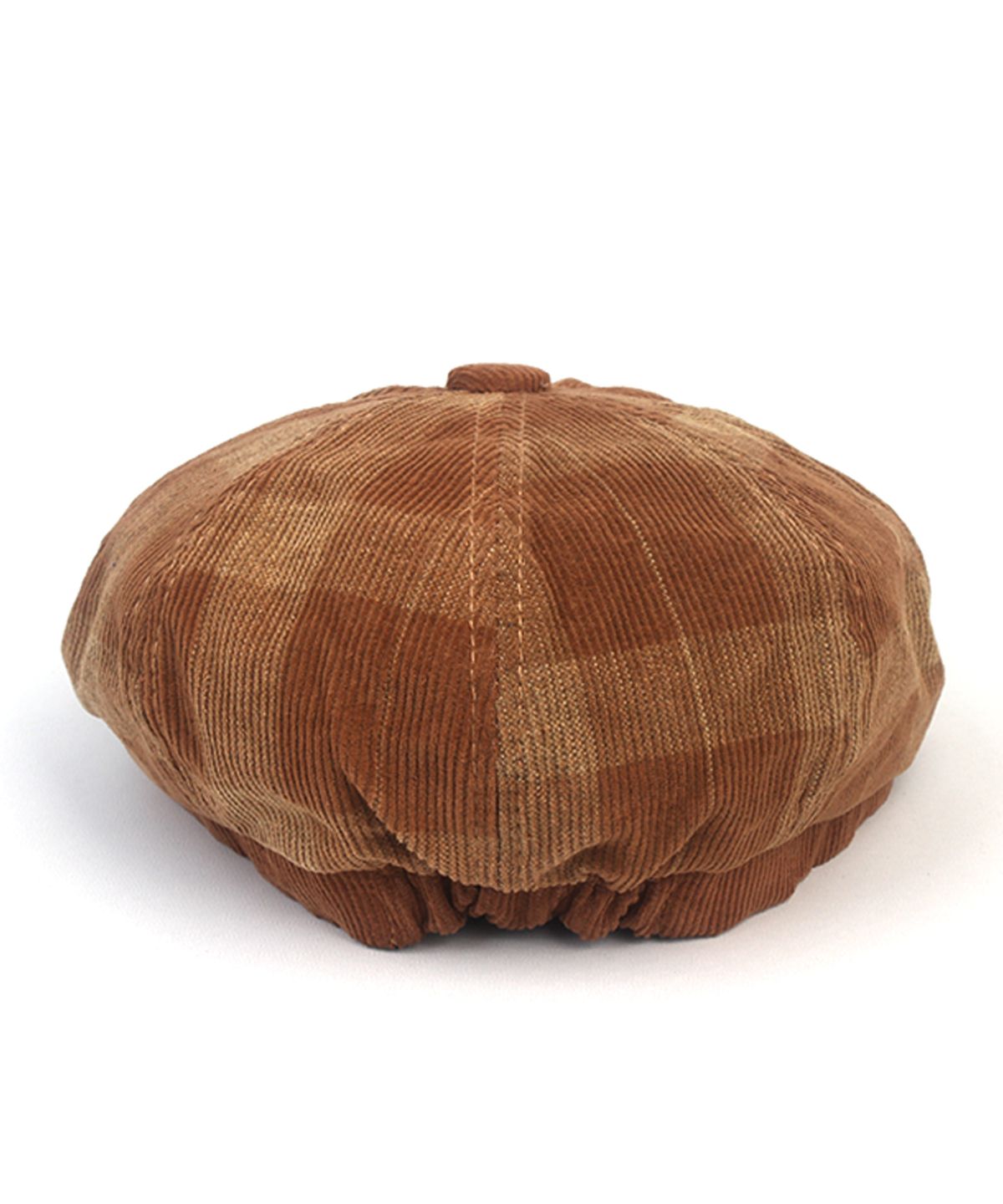 유니버셜 케미스트리(UNIVERSAL CHEMISTRY) Corduroy Tartancheck Beige Banding Huntingcap 헌팅캡
