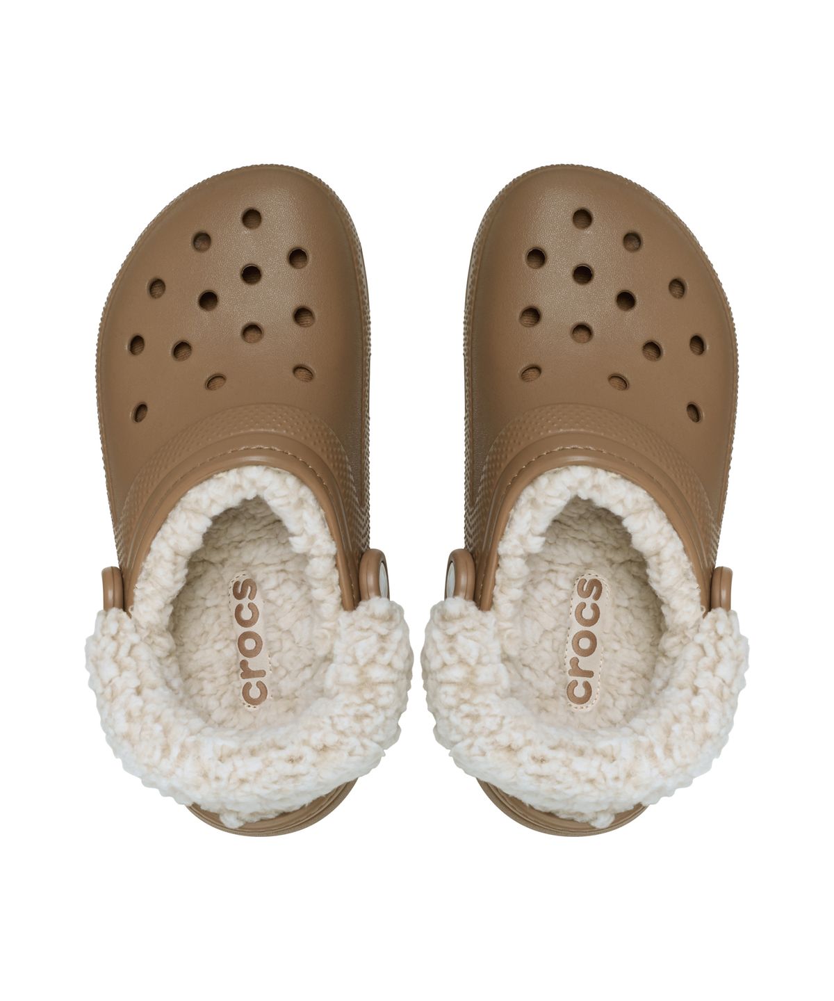 크록스(CROCS) 클래식 플리스 라인드 클로그(플리스 스트랩) - 세피아 / 211396-2EY
