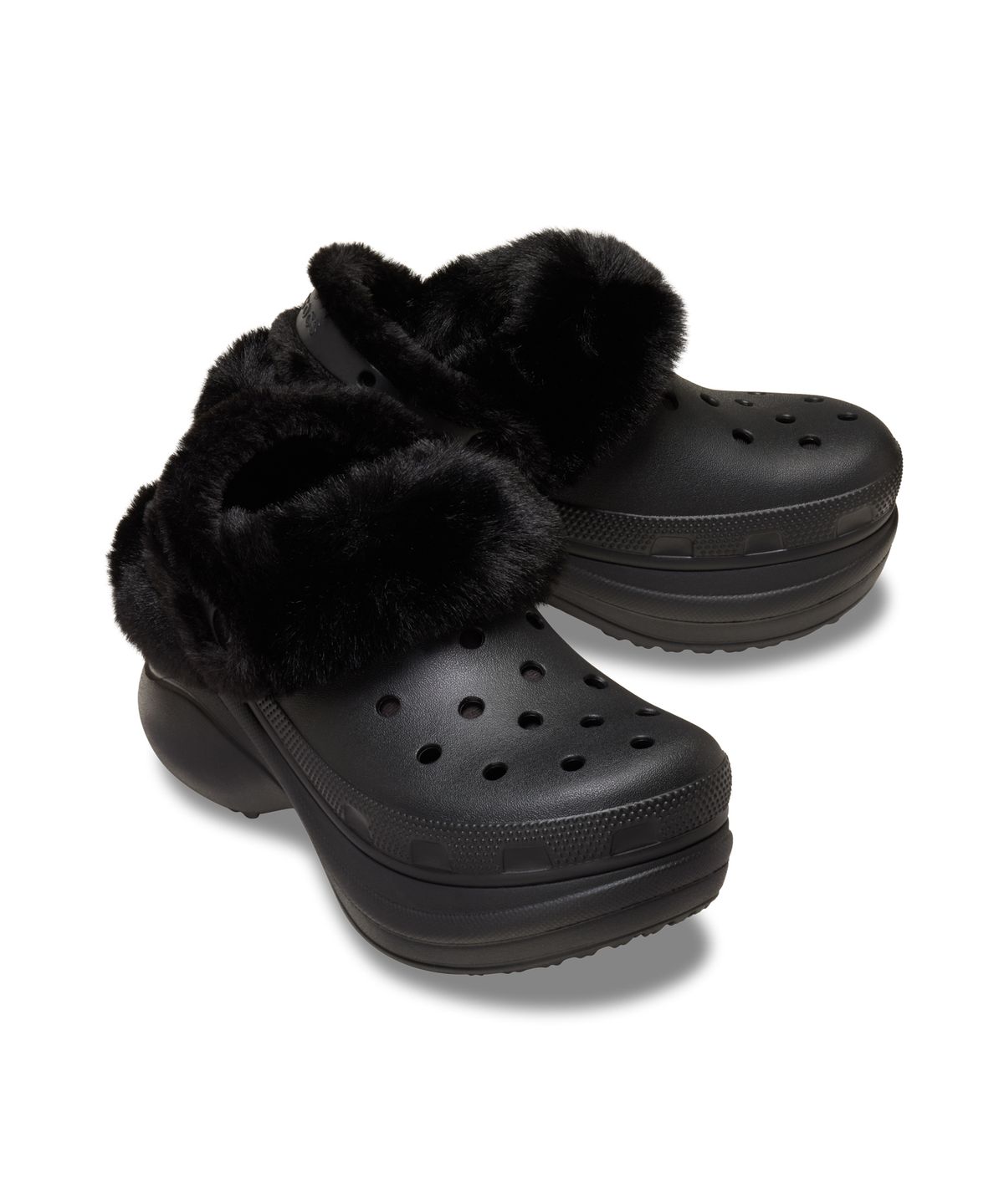 크록스(CROCS) 베이 라인드 클로그 - 블랙 / 211753-001