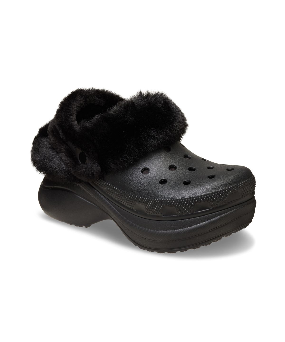 크록스(CROCS) 베이 라인드 클로그 - 블랙 / 211753-001