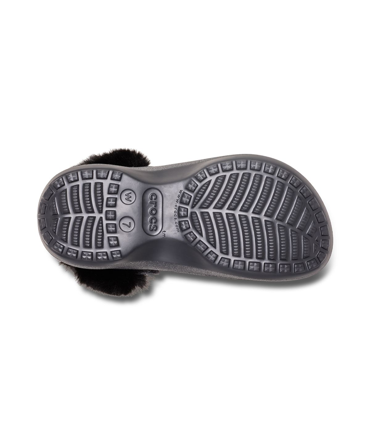 크록스(CROCS) 클래식 플랫폼 라이드 글리터 클로그 - 블랙 / 211922-001