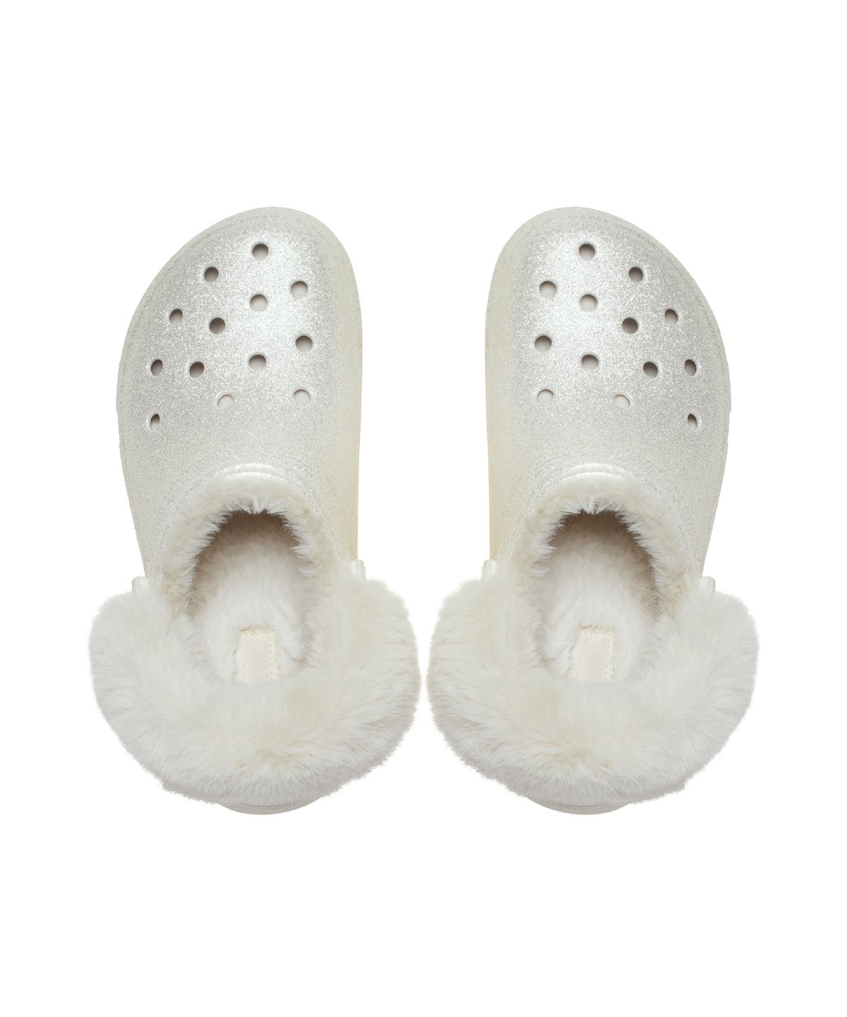 크록스(CROCS) 클래식 플랫폼 라인드 글리터 클로그 - 쵸크 / 211922-0WV