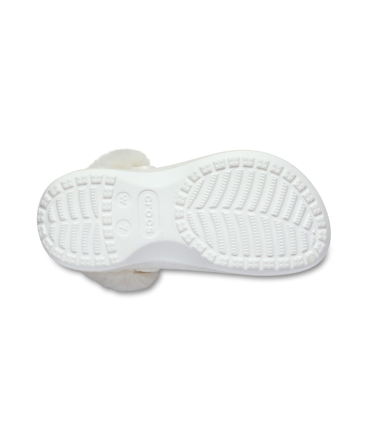 크록스(CROCS) 클래식 플랫폼 라인드 글리터 클로그 - 쵸크 / 211922-0WV