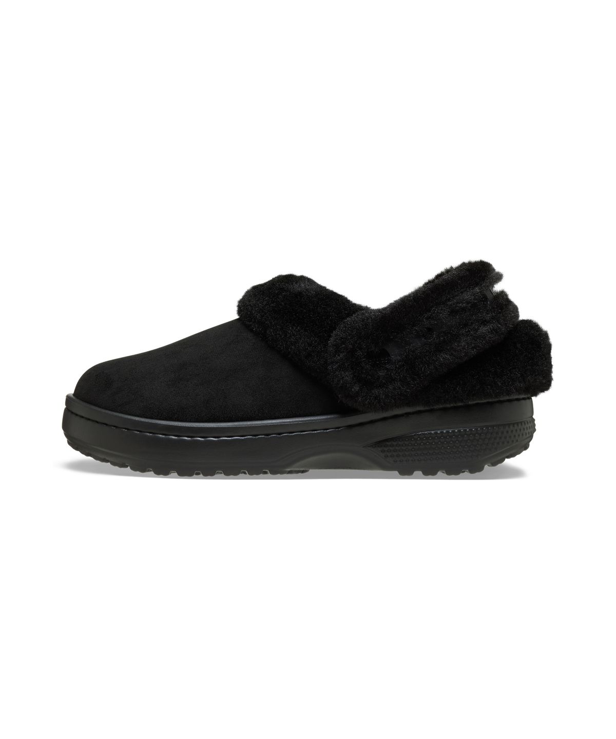 크록스(CROCS) 클래식 언퍼게터블 스웨이드 클로그 - 블랙 / 212106-001