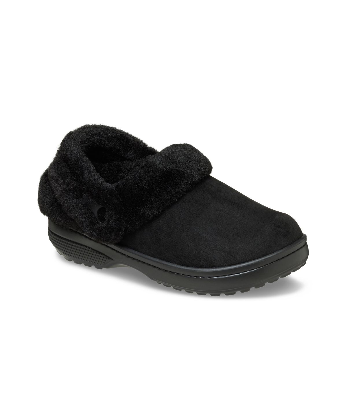크록스(CROCS) 클래식 언퍼게터블 스웨이드 클로그 - 블랙 / 212106-001