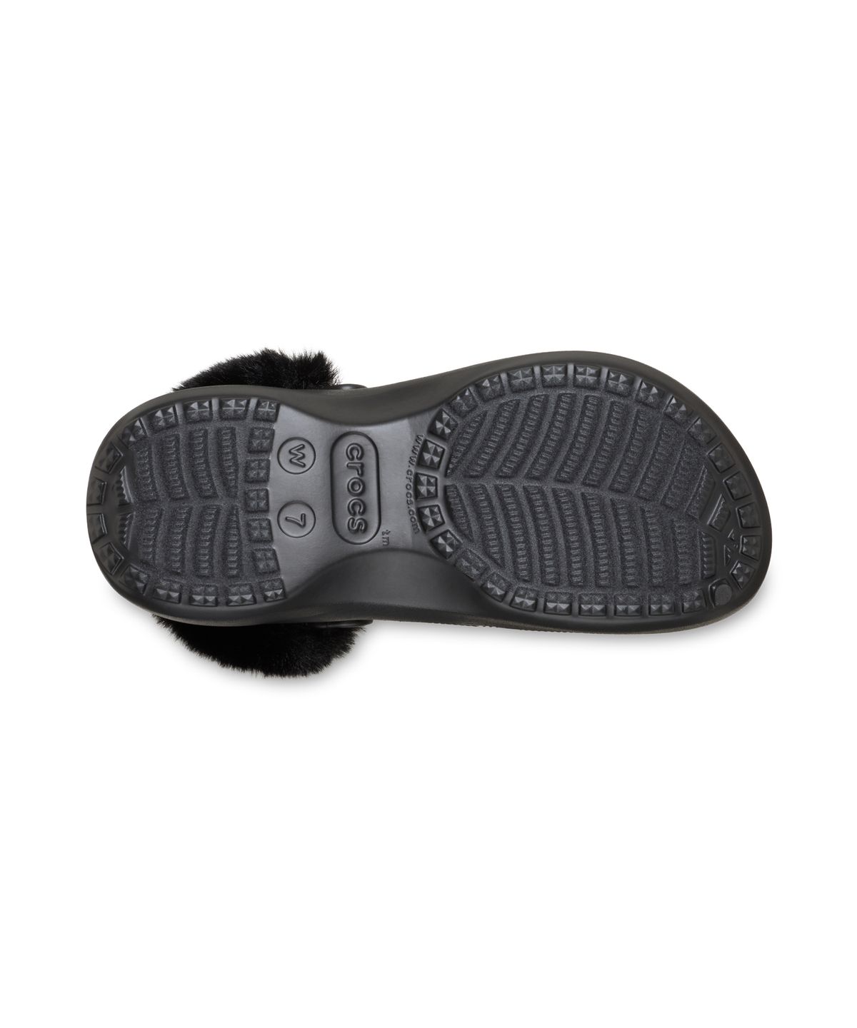 크록스(CROCS) 클래식 플랫폼 퍼즈 라인드 클로그 - 블랙 / 212854-001