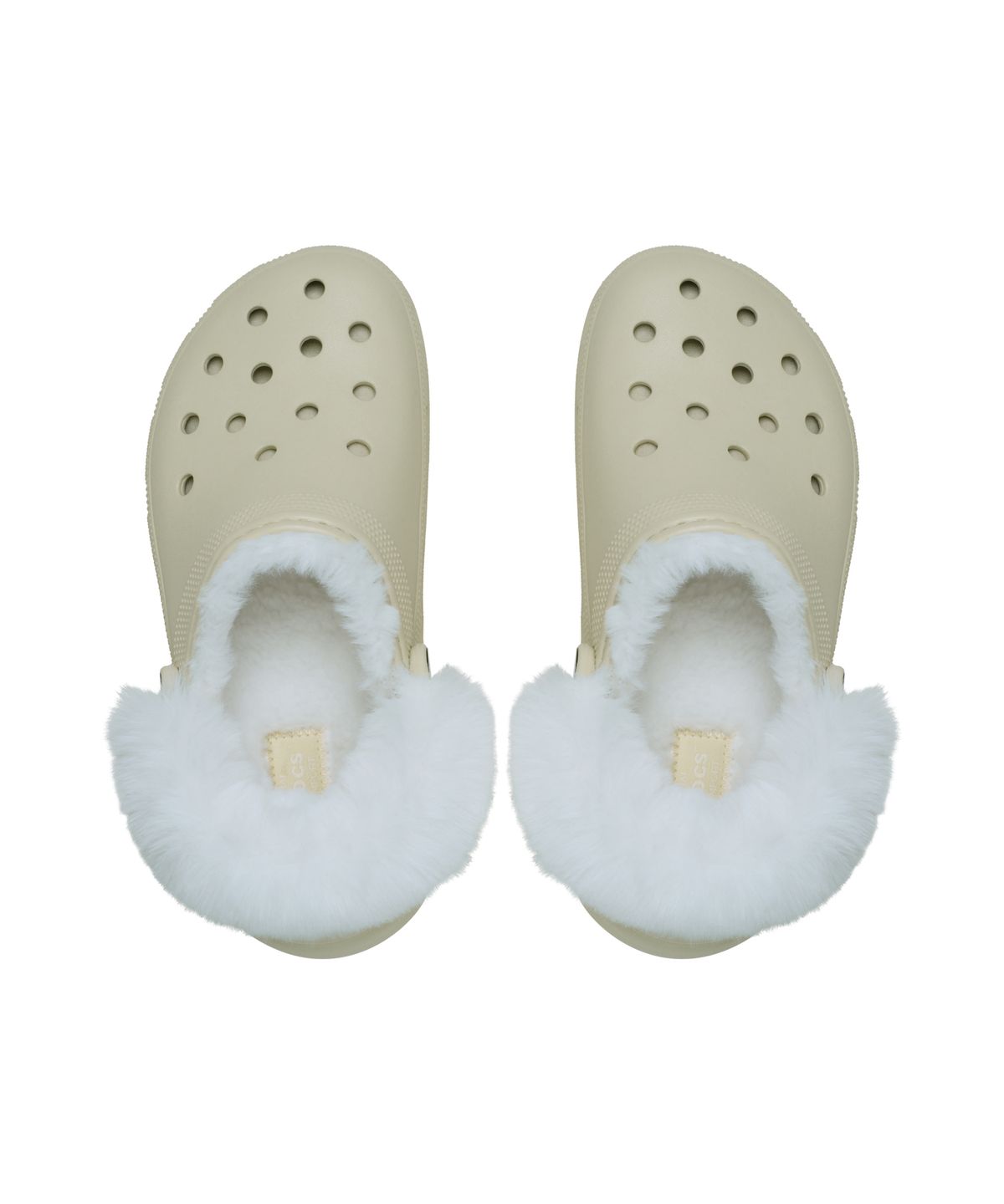 크록스(CROCS) 클래식 플랫폼 퍼즈 라인드 클로그 - 본 / 212854-2Y2