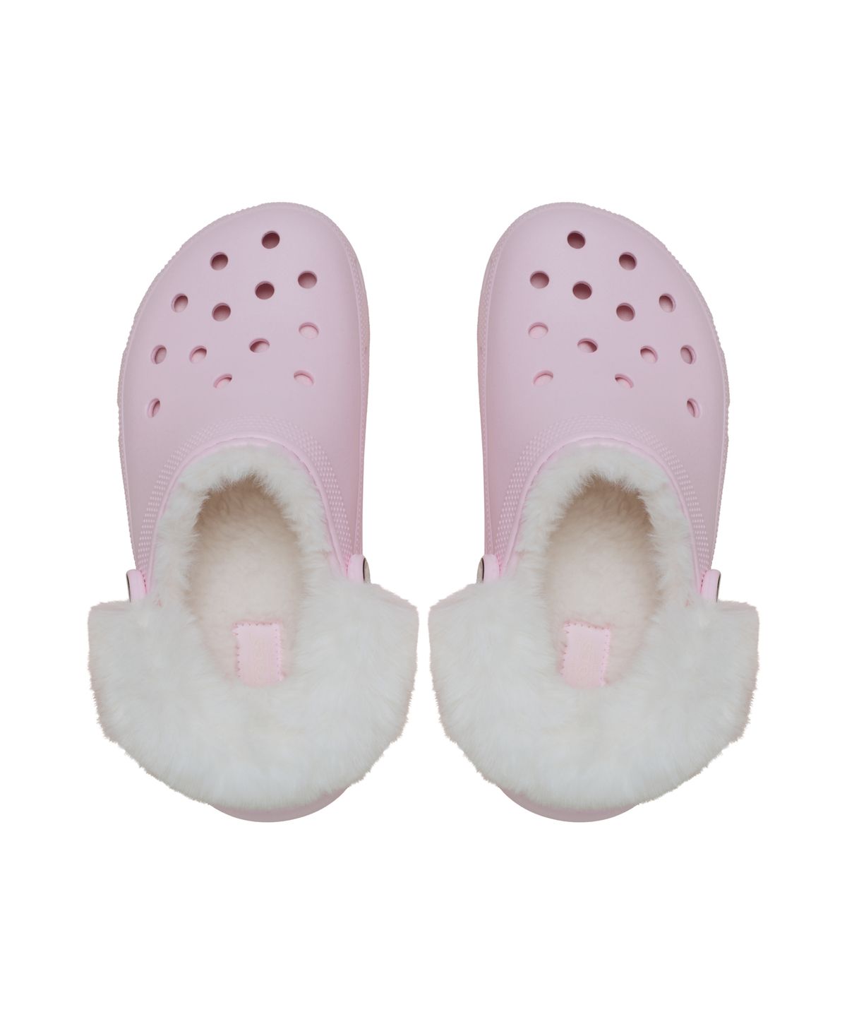 크록스(CROCS) 클래식 플랫폼 퍼즈 라인드 클로그 - 핑크 밀크 / 212854-6ZW