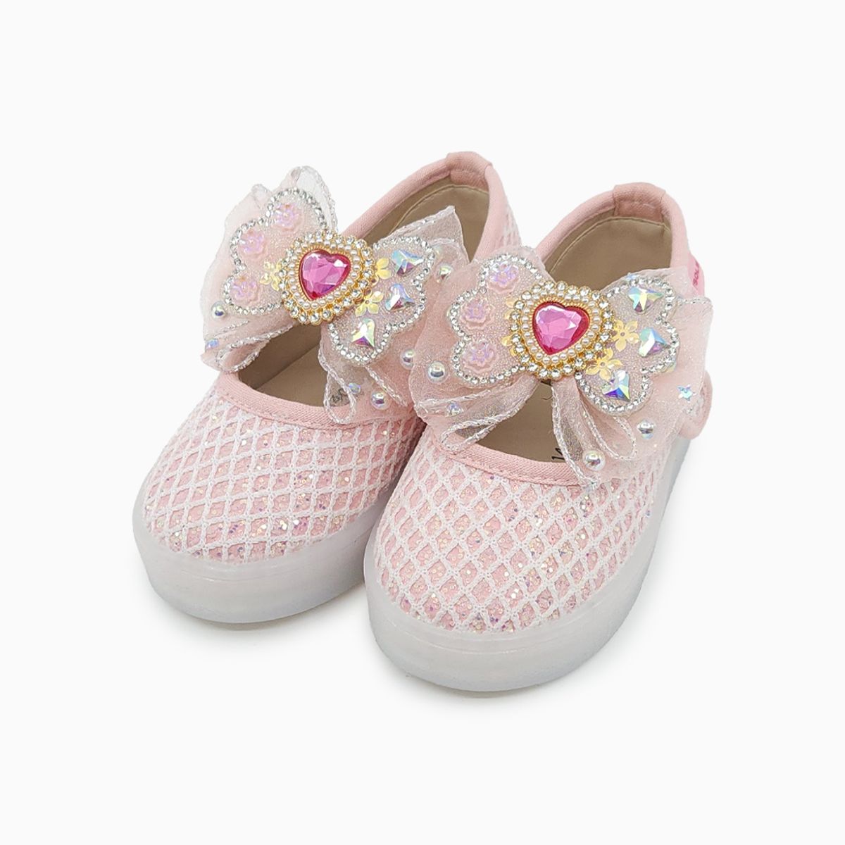 베이비솔(BABYSOLE) 페어리리본LED메리제인