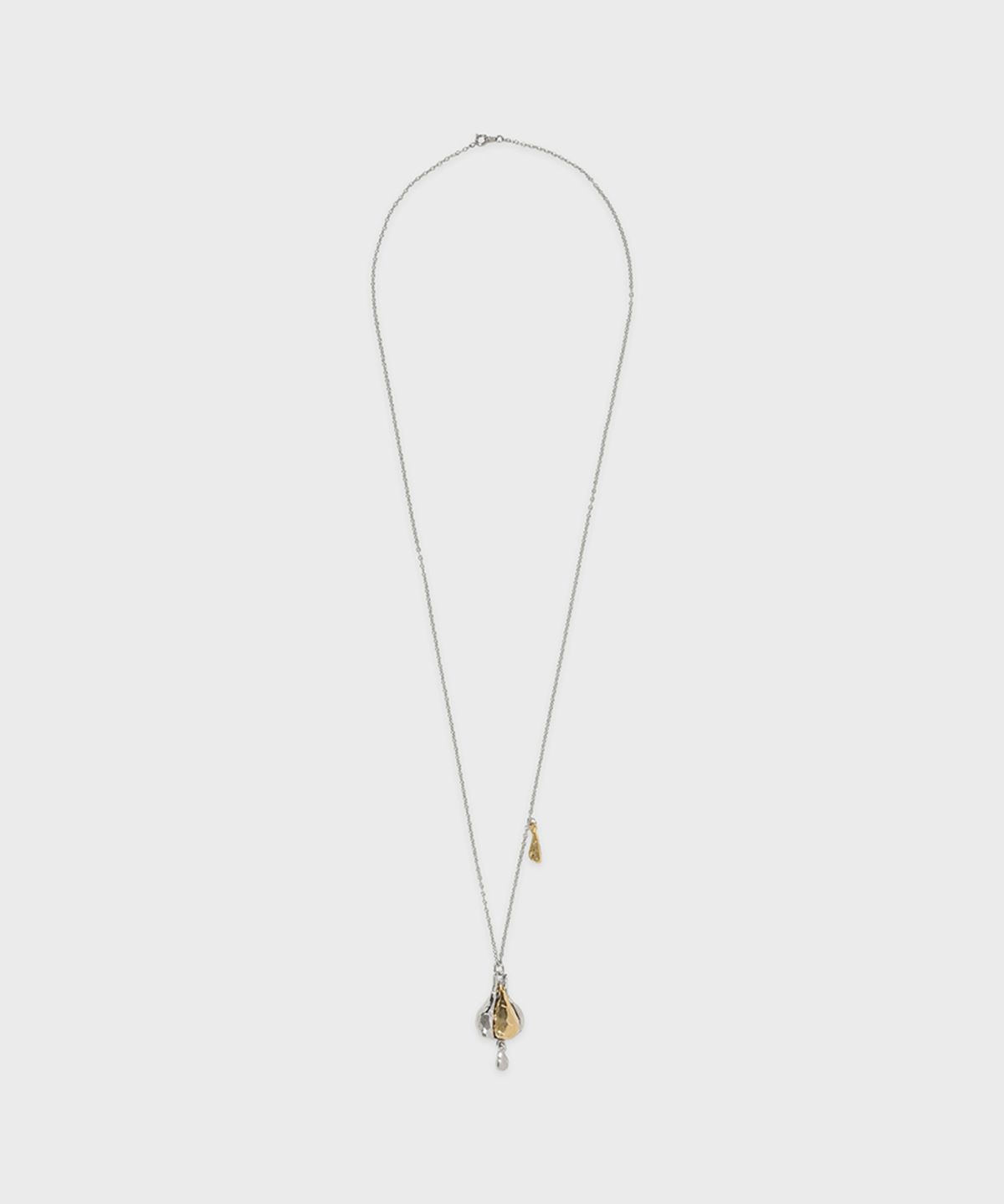 시눈(SINOON) Cloven Garlic Necklace (Silver Gold)