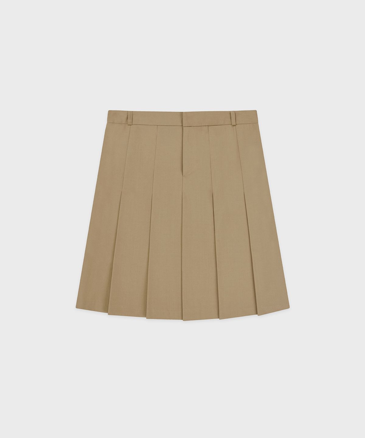 시눈(SINOON) Sinoon Pleated Midi Skirt (Beige)