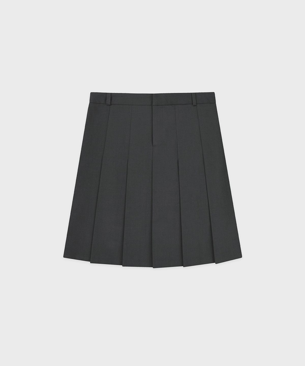 시눈(SINOON) Sinoon Pleated Midi Skirt (Grey)