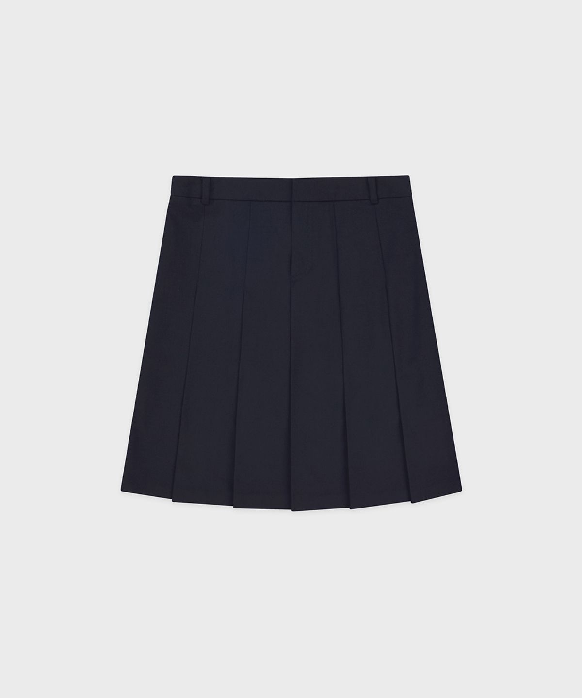 시눈(SINOON) Sinoon Pleated Midi Skirt (Navy)