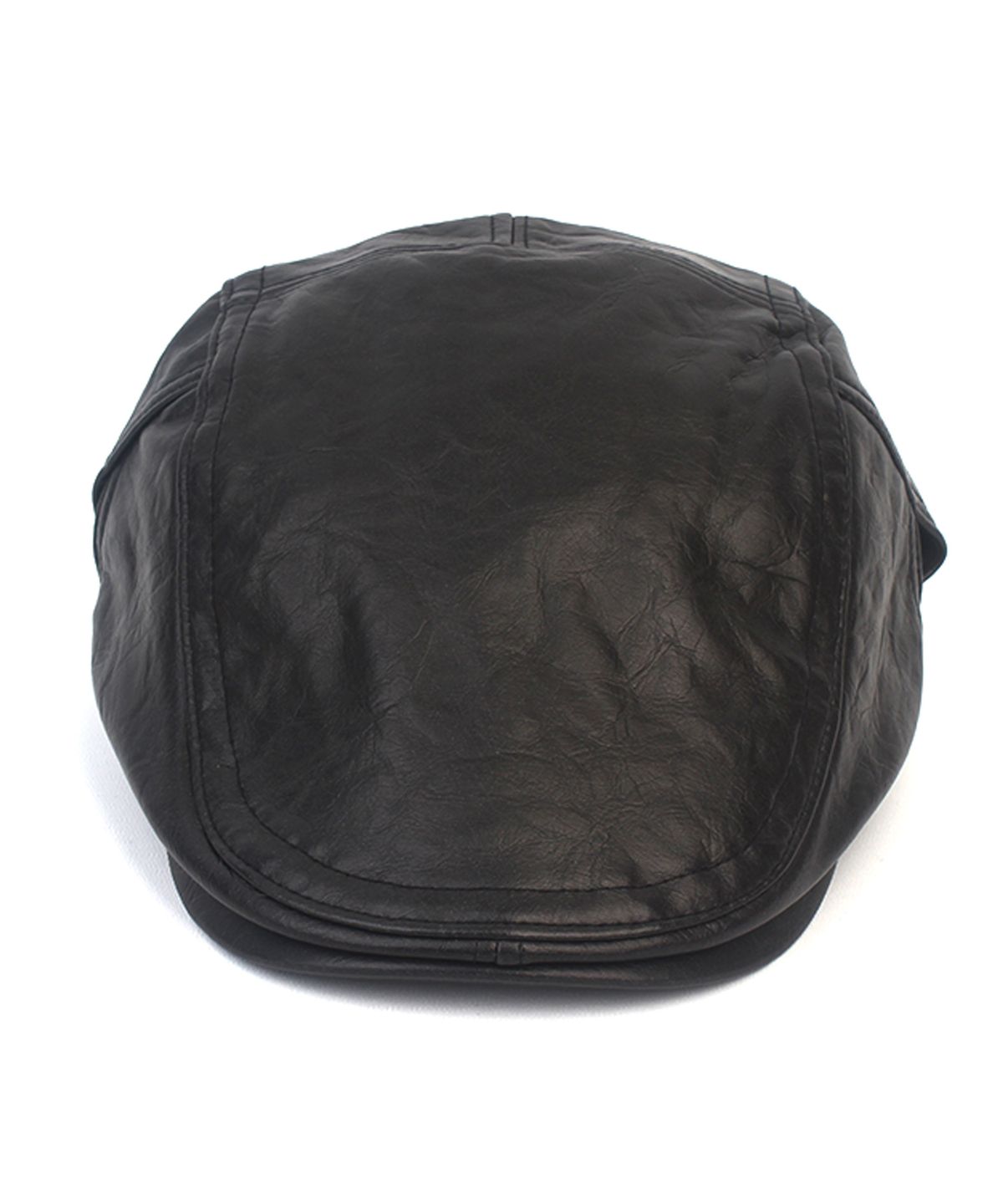 유니버셜 케미스트리(UNIVERSAL CHEMISTRY) Soft Leather Black SideBelt Huntingcap 헌팅캡